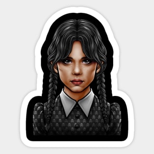 Wednesday addams netflix Sticker